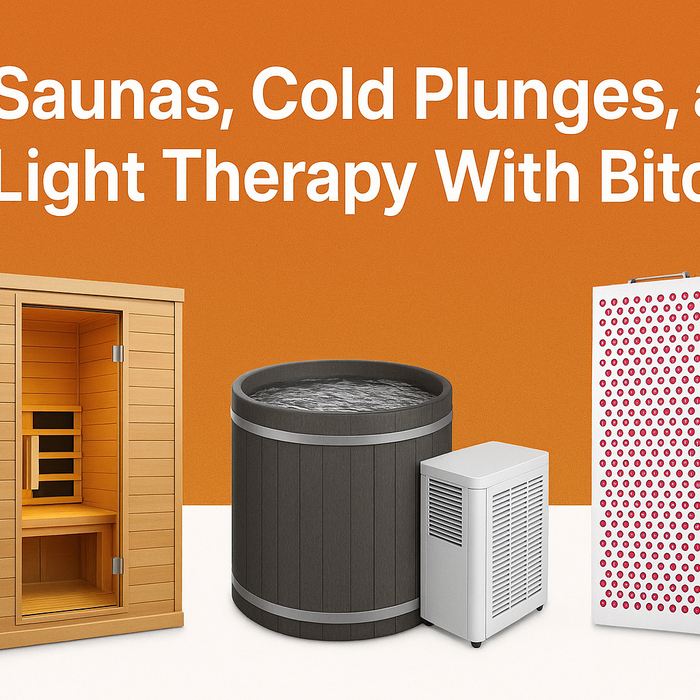 Buy Saunas, Cold Plunges, and Red Light Therapy with Bitcoin