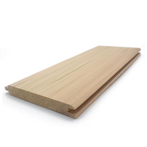 Revestimiento de pared de madera para sauna Prosaunas, veta vertical, cedro transparente de grado A+, 1" x 6" con espacio en V