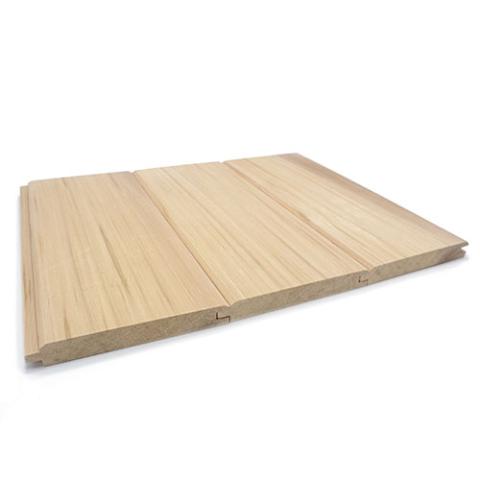 Revestimiento de pared de madera para sauna Prosaunas, veta vertical, cedro transparente de grado A+, 1" x 6" con espacio en V