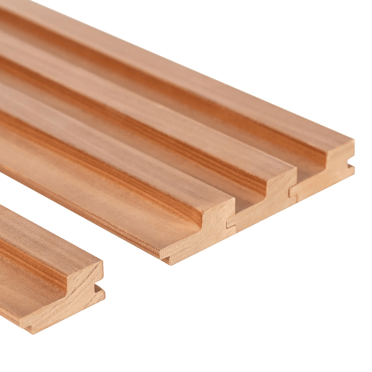 Revestimiento de pared de madera para sauna Prosaunas, Thermo-Aspen, con gran espacio entre paredes, 1" x 3" | WOOD666