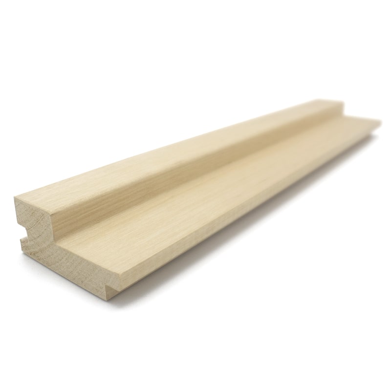 Revestimiento de pared de madera para sauna Prosaunas, de aliso, con huecos grandes, 1" x 3" | WOOD663