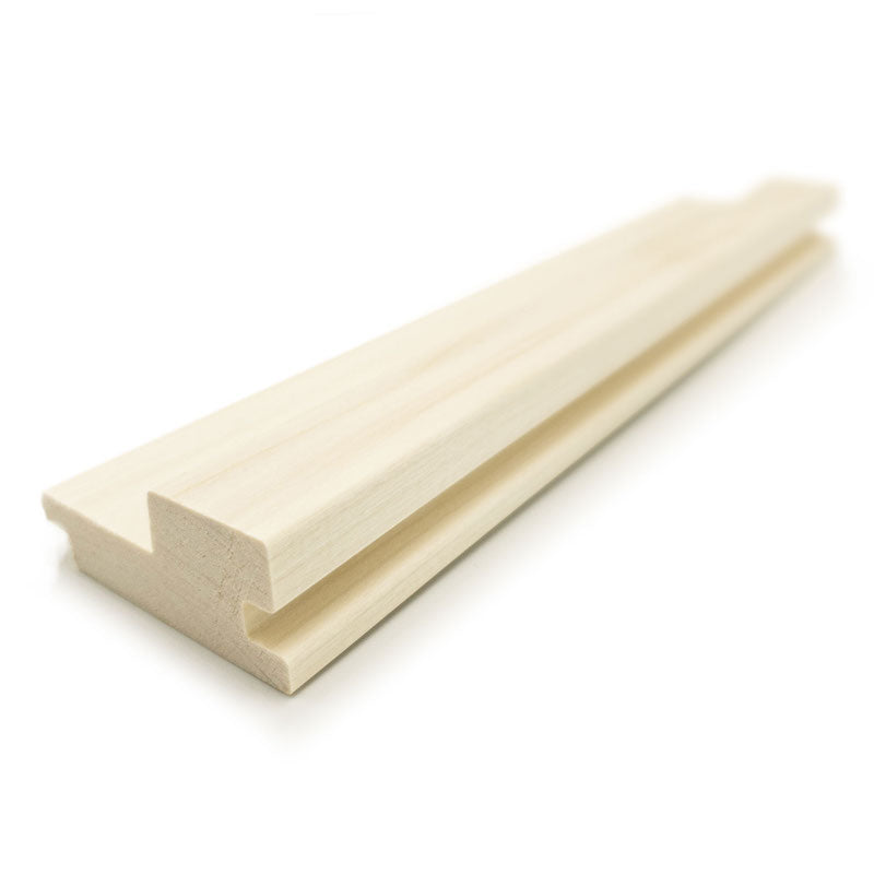 Revestimiento de pared de madera para sauna Prosaunas, Aspen, con gran espacio entre paredes, 1" x 3" | WOOD660