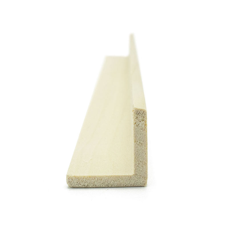 Moldura de madera para sauna Prosaunas, Aspen, 2" x 2" en ángulo recto | WOOD677