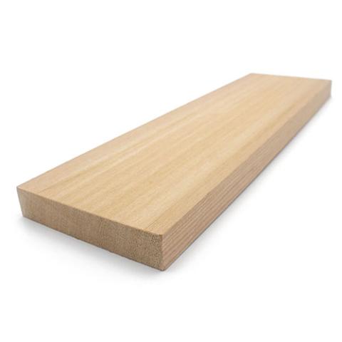 Banco de madera para sauna Prosaunas, veta vertical, cedro transparente de grado A+, 1" x 4" Material: áspero por un lado