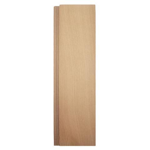 Revestimiento de pared de madera para sauna Prosaunas, veta vertical, cedro transparente de grado A+, 1" x 4" con espacio entre capas de níquel