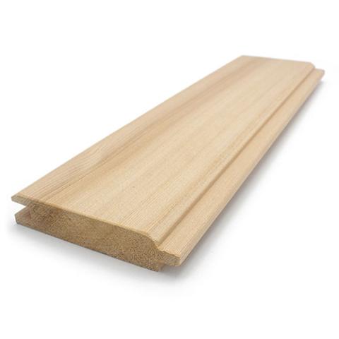 Revestimiento de pared de madera para sauna Prosaunas, veta vertical, cedro transparente de grado A+, 1" x 4" con espacio en V