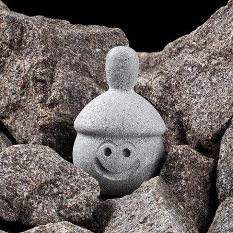 Hukka Elli Sauna Elf Stone with Cone Hat