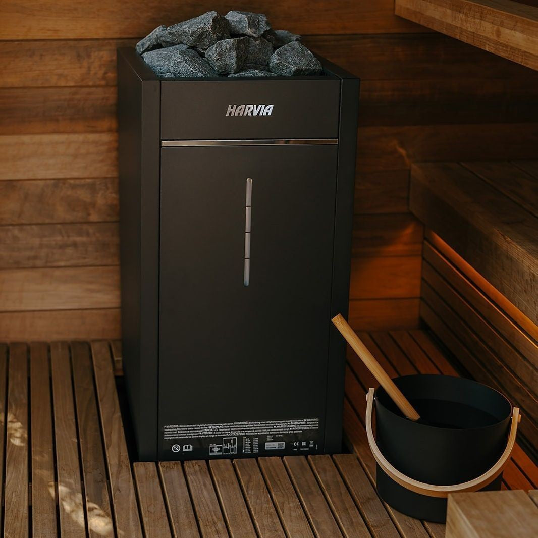 Harvia Virta Combi 240V Electric Heater & Steamer Package w/ Digital Controller and Wifi and Stones