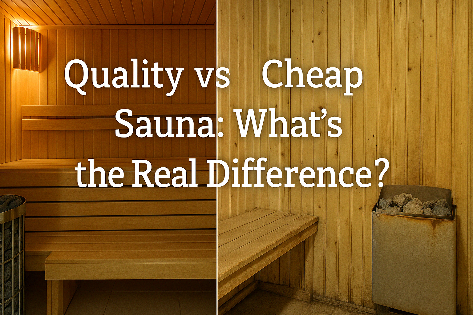 Quality vs Cheap Sauna: What’s the Real Difference?