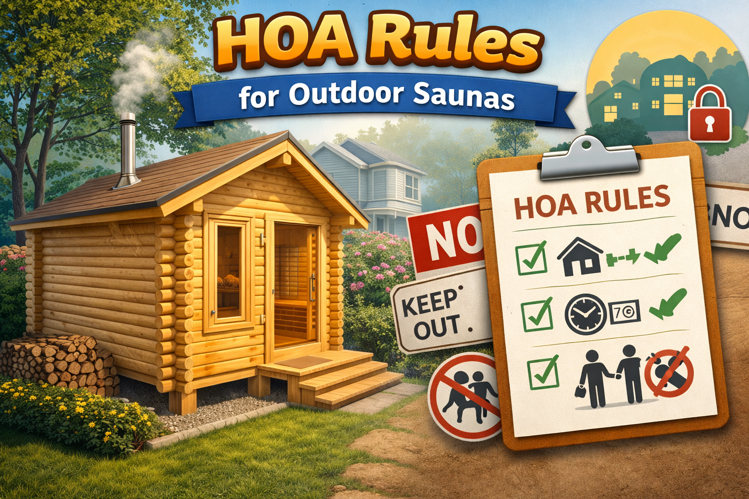 HOA Rules for Outdoor Saunas: What’s Allowed & Approval Tips