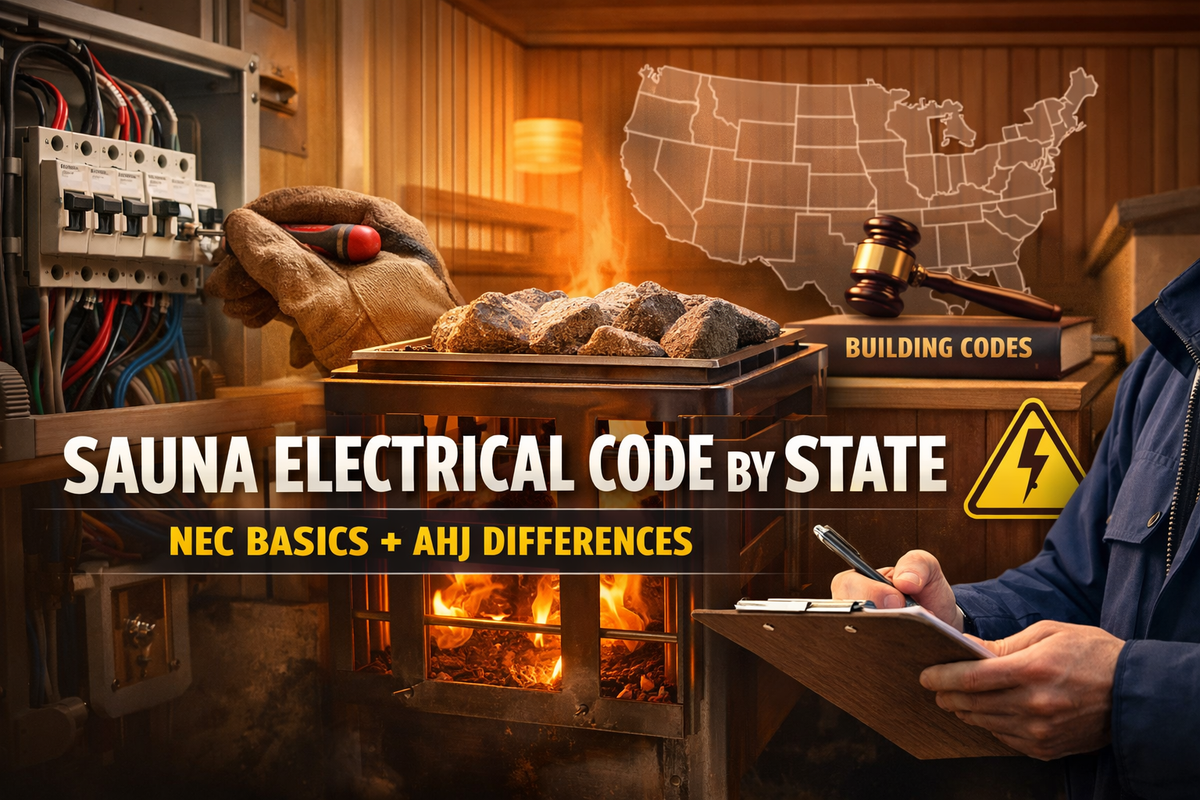 Sauna Electrical Code by State: NEC Basics, Local AHJ Rules, and What