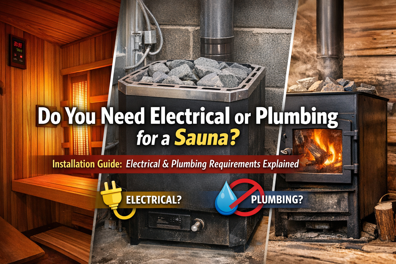 Do You Need Electrical or Plumbing for Your Sauna?