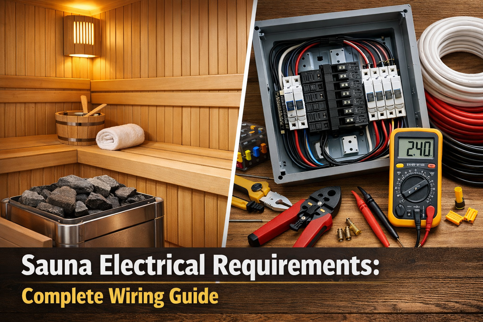 Sauna Electrical Requirements: Complete Wiring Guide (240V vs 120V, Breaker Sizing, Wire Gauge)