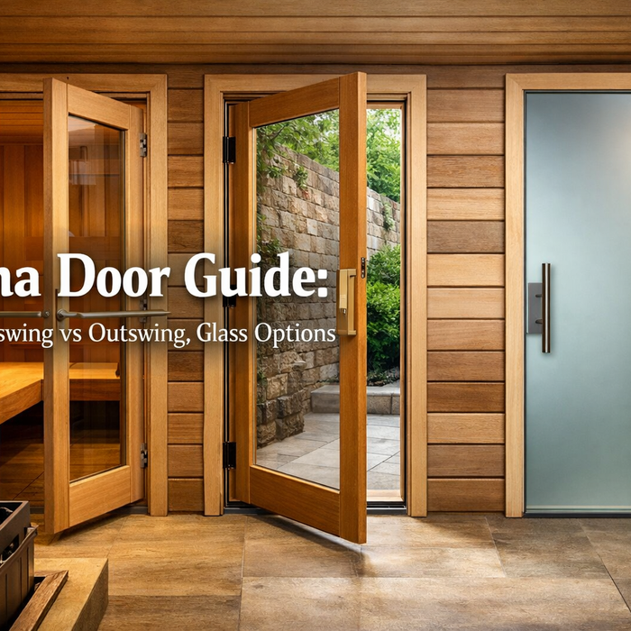 The Complete Sauna Door Guide: Sizing, Swing Direction, Glass Types & Code Requirements