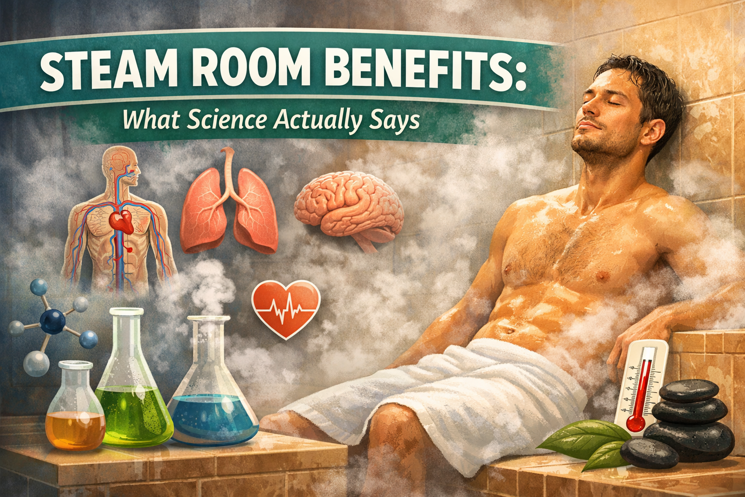 Steam Room Benefits: What Science Actually Says (and Where the Evidence Falls Short)
