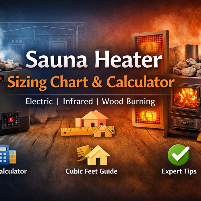 Sauna Heater Sizing Chart & Calculator | Electric, Infrared & Wood