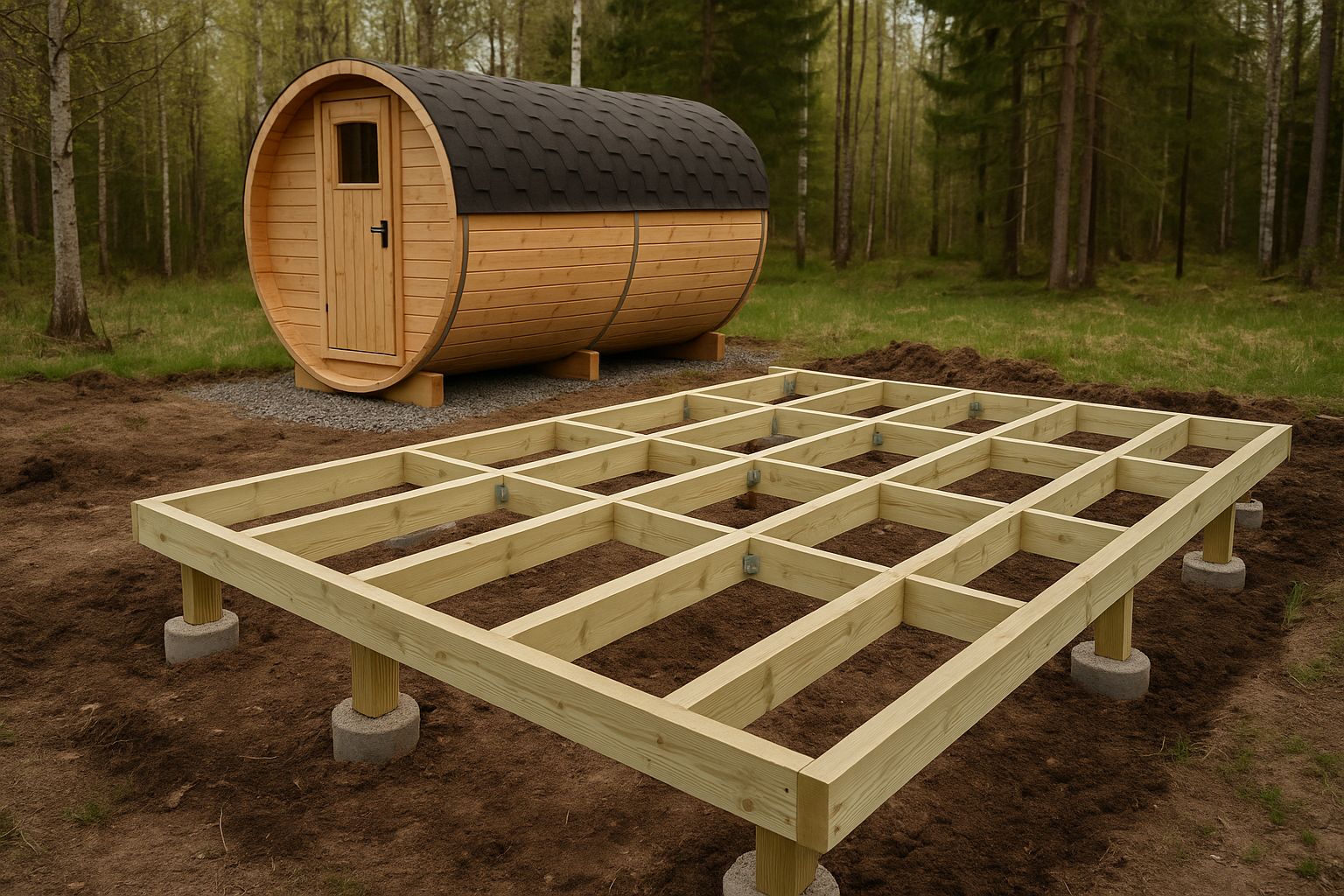 Foundation For Outdoor Sauna