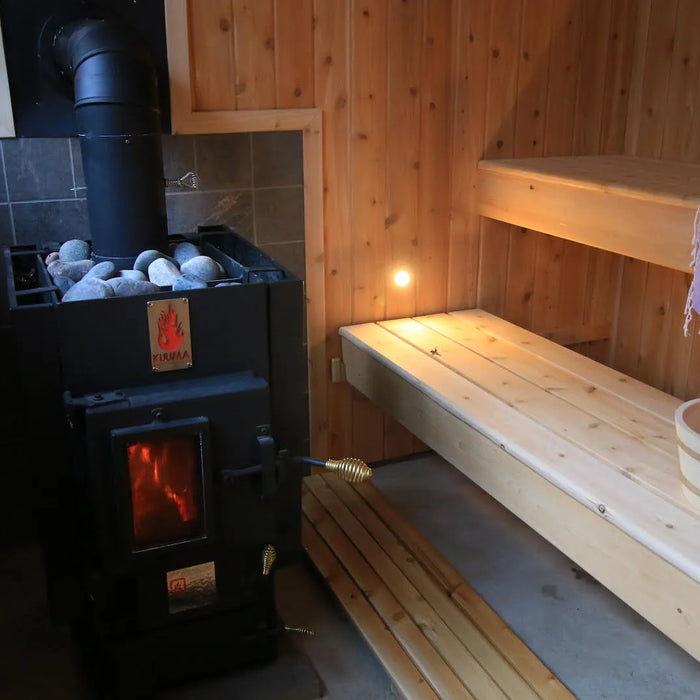 Using a Wood-Burning Sauna Heater Indoors