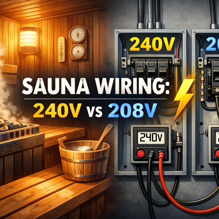 Sauna Wiring: 240V vs 208V Explained