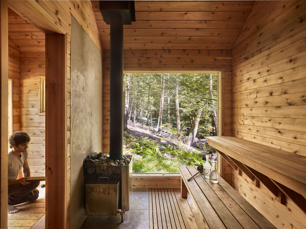 Beautiful view of Mountain Off Grid Cabins With Private Saunas