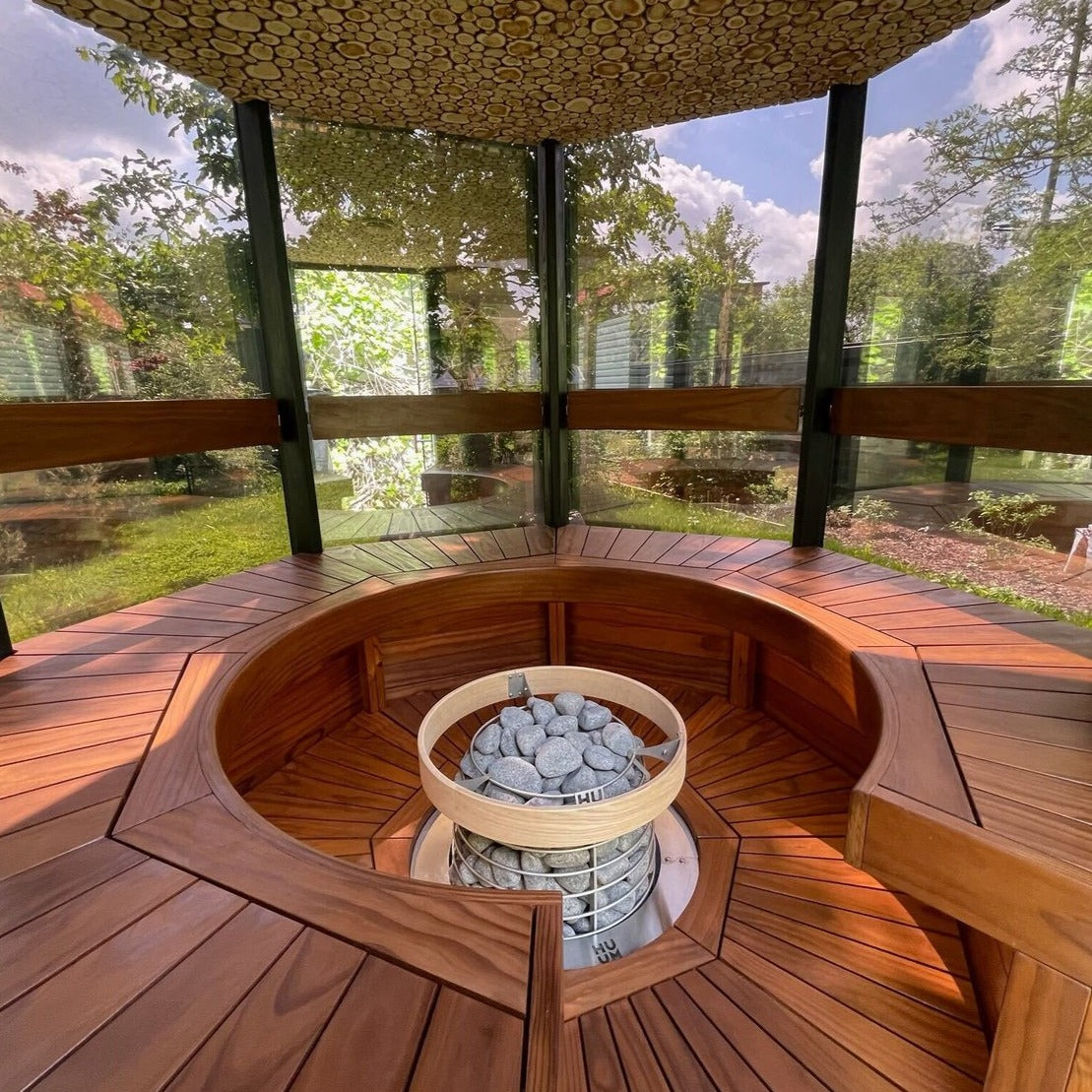 Outdoor Glass Saunas