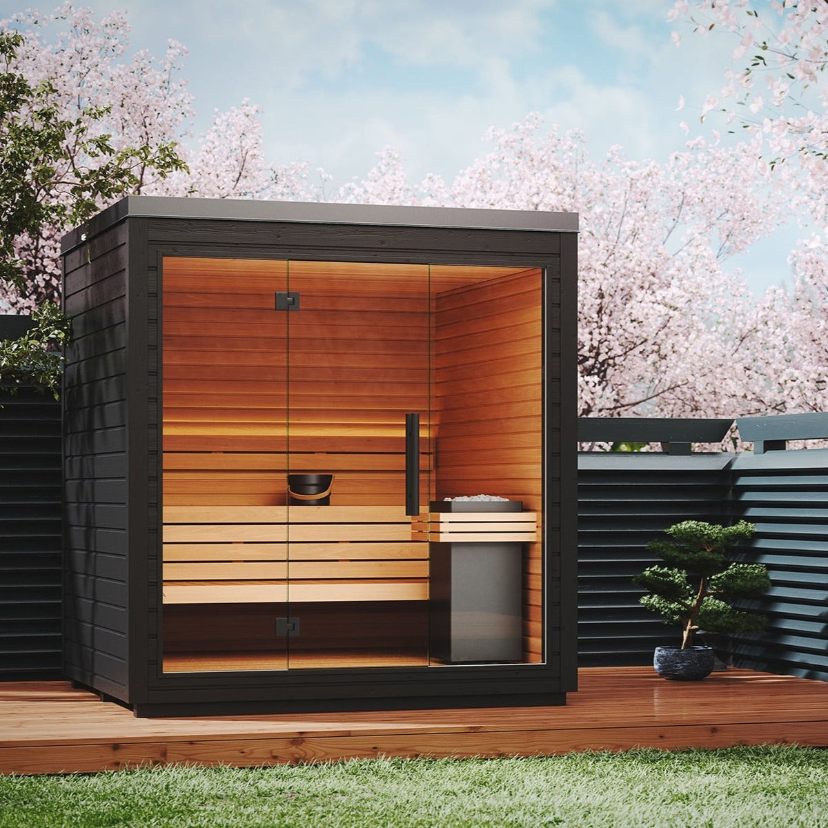 View of Luxury Saunas for Sale | Auroom, Saunum & Premium