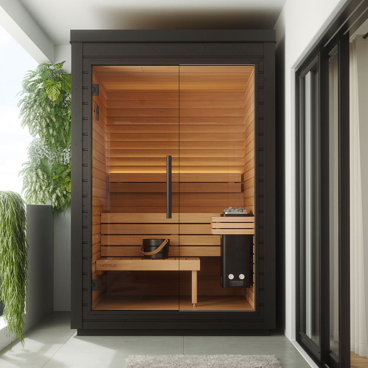 Compact Sauna Layout Compact Saunas for Small Spaces | 1-2 Person Models