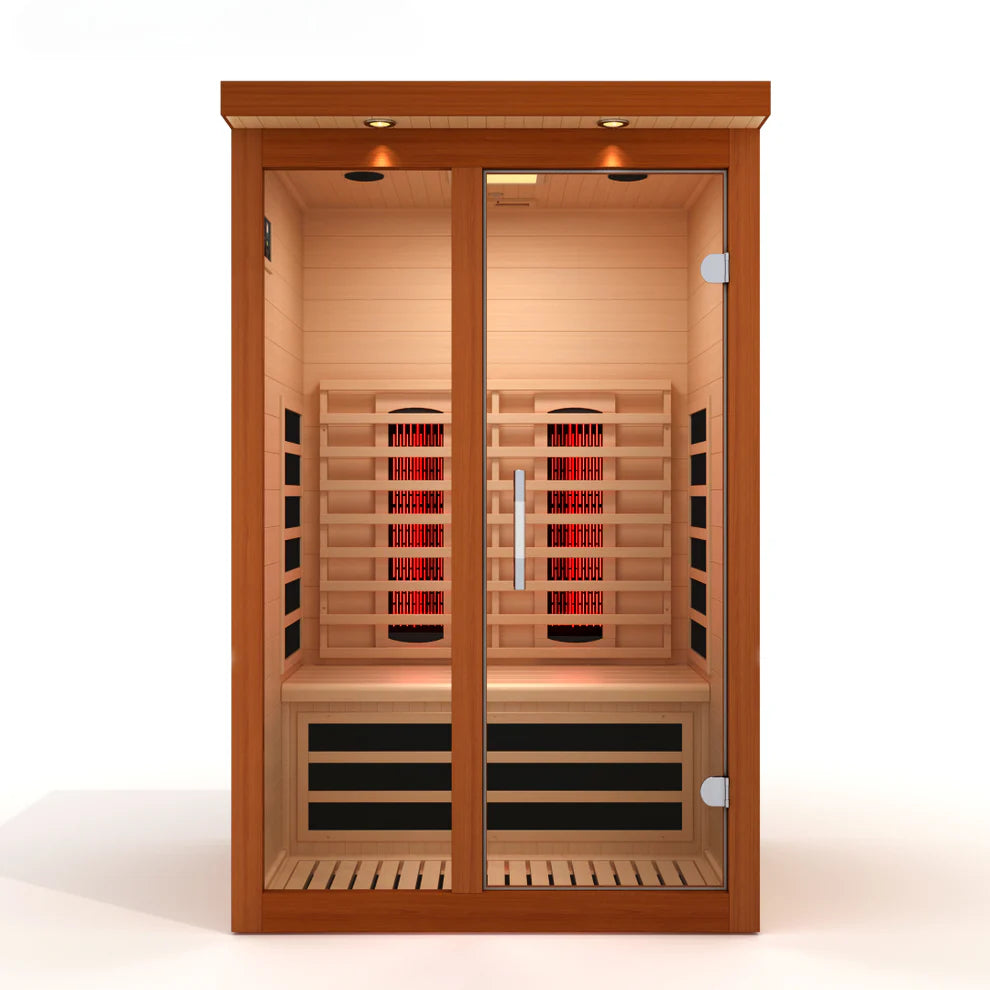 Dynamic Llumeneres 2-Person Near Zero EMF Full Spectrum Indoor Infrared Sauna + Red Light Therapy - alternate view