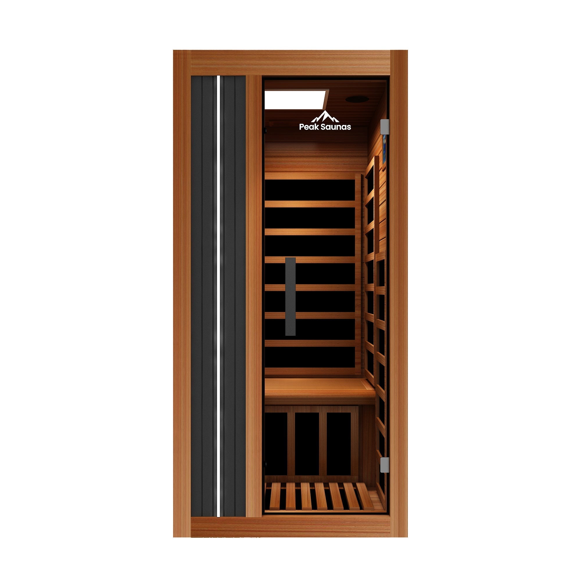 Peak Saunas Aspen 1-Person Indoor FAR Infrared Sauna with Smart WiFi App Control