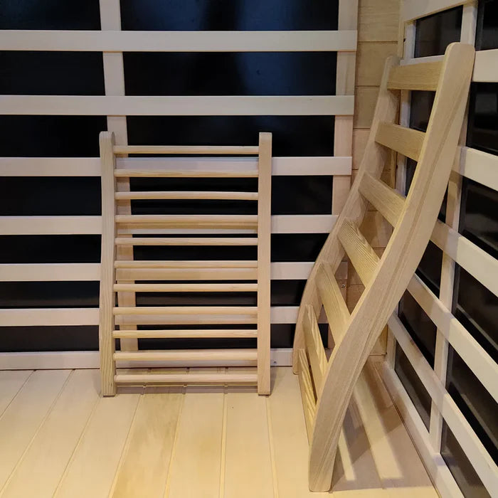 Wizzisaunas S-Shaped Ergonomic Hemlock Sauna Backrest - image 9