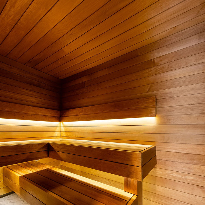Thermory Sauna Wood, Thermo-Aspen Nickel Gap Wall Cladding, 1"x4" | VSL0188