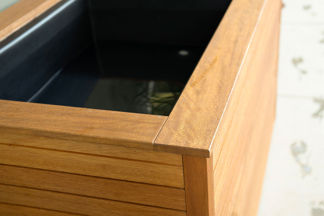 Breathe Degrees Handcrafted Mahogany Cold Plunge Tub w/ Built In Filter & Chiller