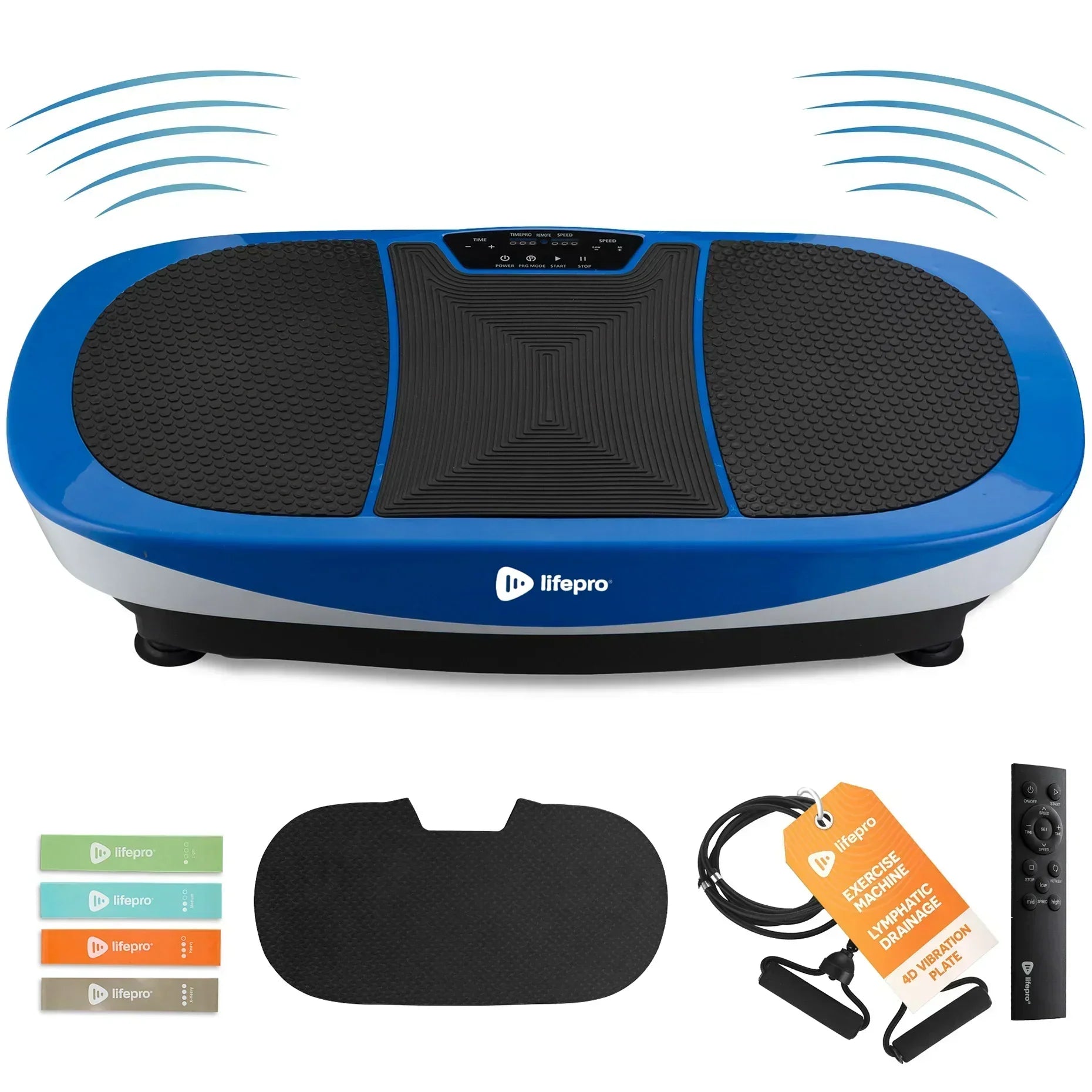 Lifepro Rumblex Max™ 4D Vibration Plate with Resistance Bands