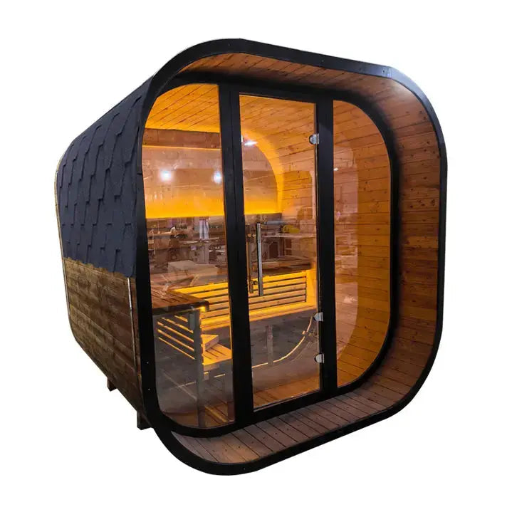 Anyi 4-6 Person Outdoor Traditional Cube Sauna