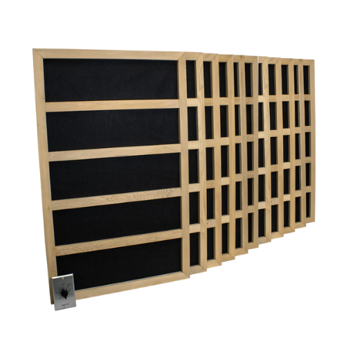 240V Carbon Fiber FAR Infrared Sauna Heater Panel Package w/ Timer (7-14 Panels) | Covers Up to 280 cu. ft.