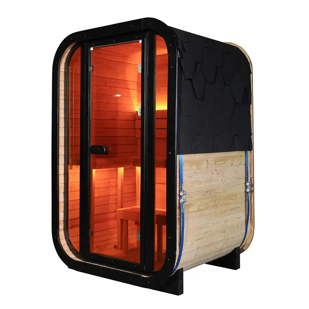 Anyi 1-2 Person Outdoor Traditional Cube Sauna