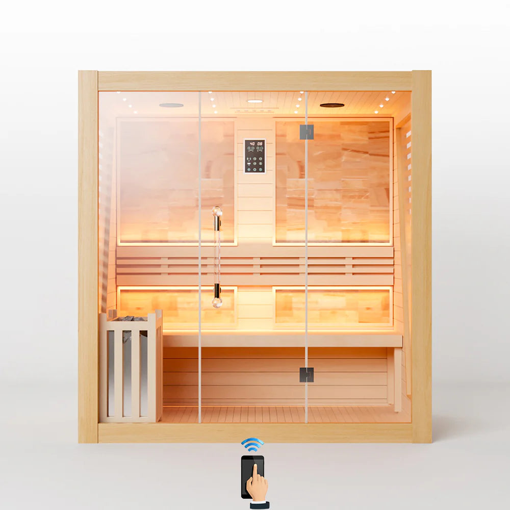 Sauna tradicional de interior Golden Designs Sundsvall para dos personas | GDI-7289-02