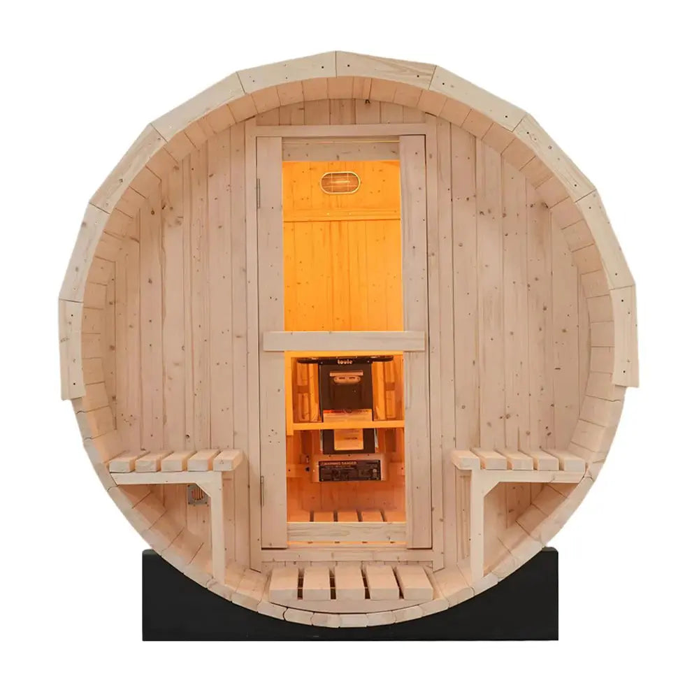 Anyi 4-6 Person Outdoor Traditional Barrel Sauna