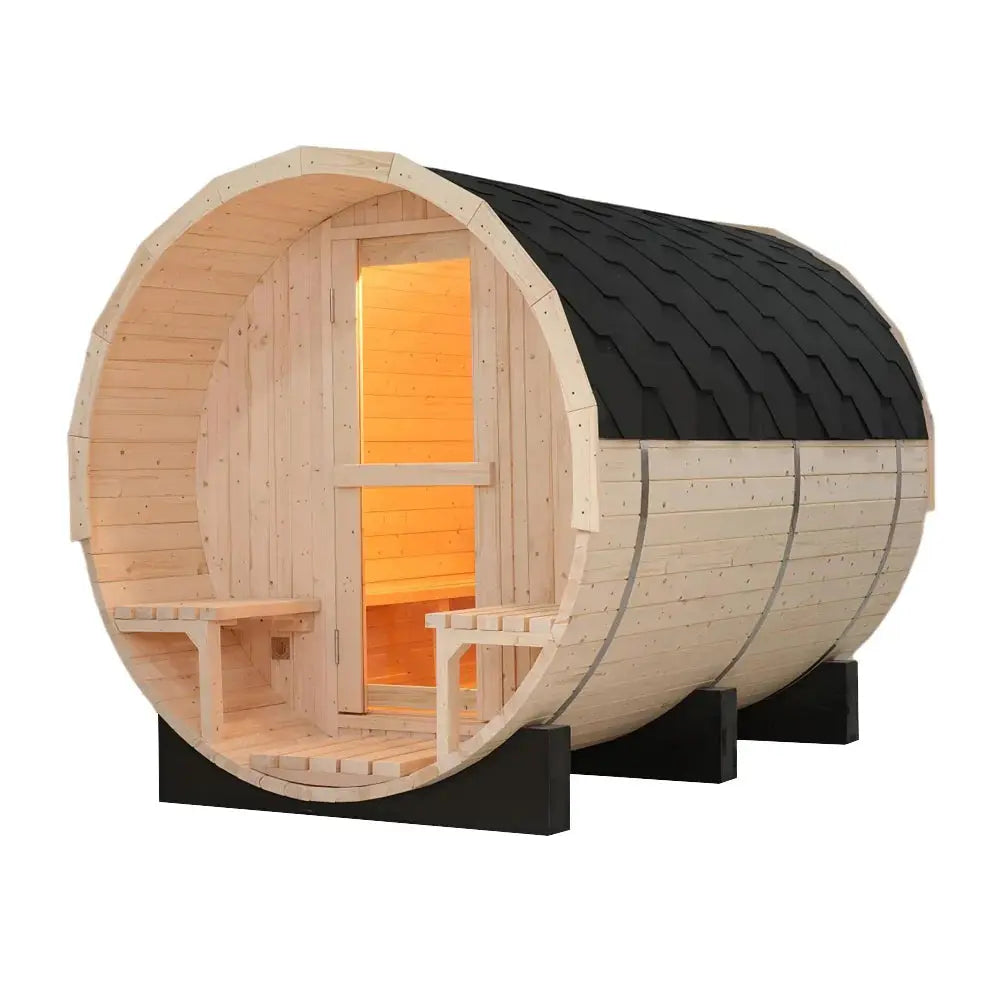 Anyi 4-6 Person Outdoor Traditional Barrel Sauna