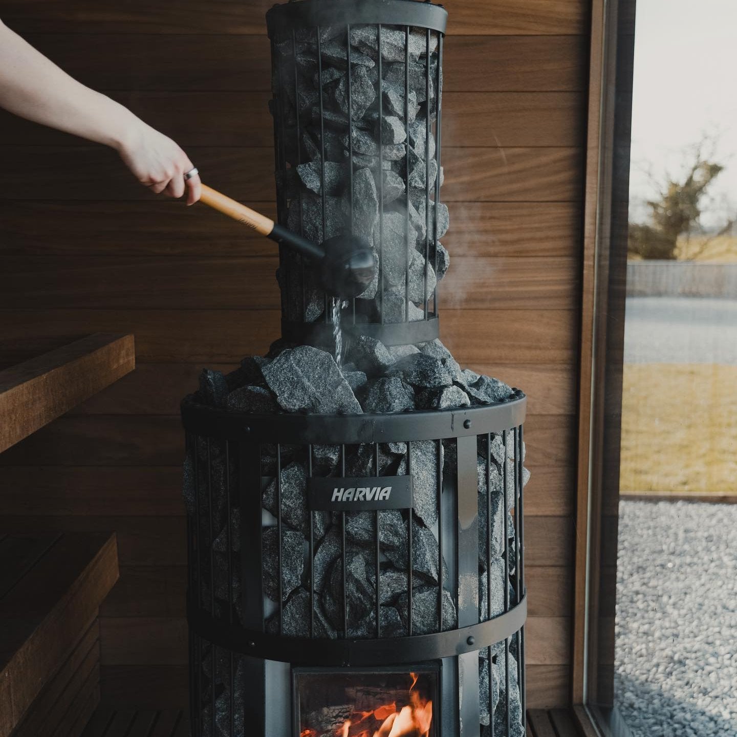 Harvia Legend 240 GreenFlame 15.9kW Wood Burning Sauna Stove