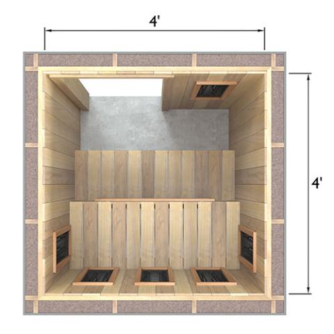 Finnmark Spectrum+™ 120V/240V Infrared Sauna Heater Panel Kit w/ Digital Controller and Wifi