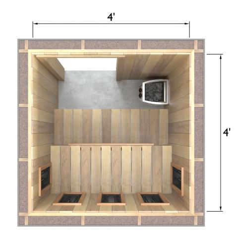 Finnmark Spectrum+™ Infra-Sauna Infrared Sauna Heater Panel Kit w/ Digital Controller & WiFi – For Use with Traditional Sauna Heater