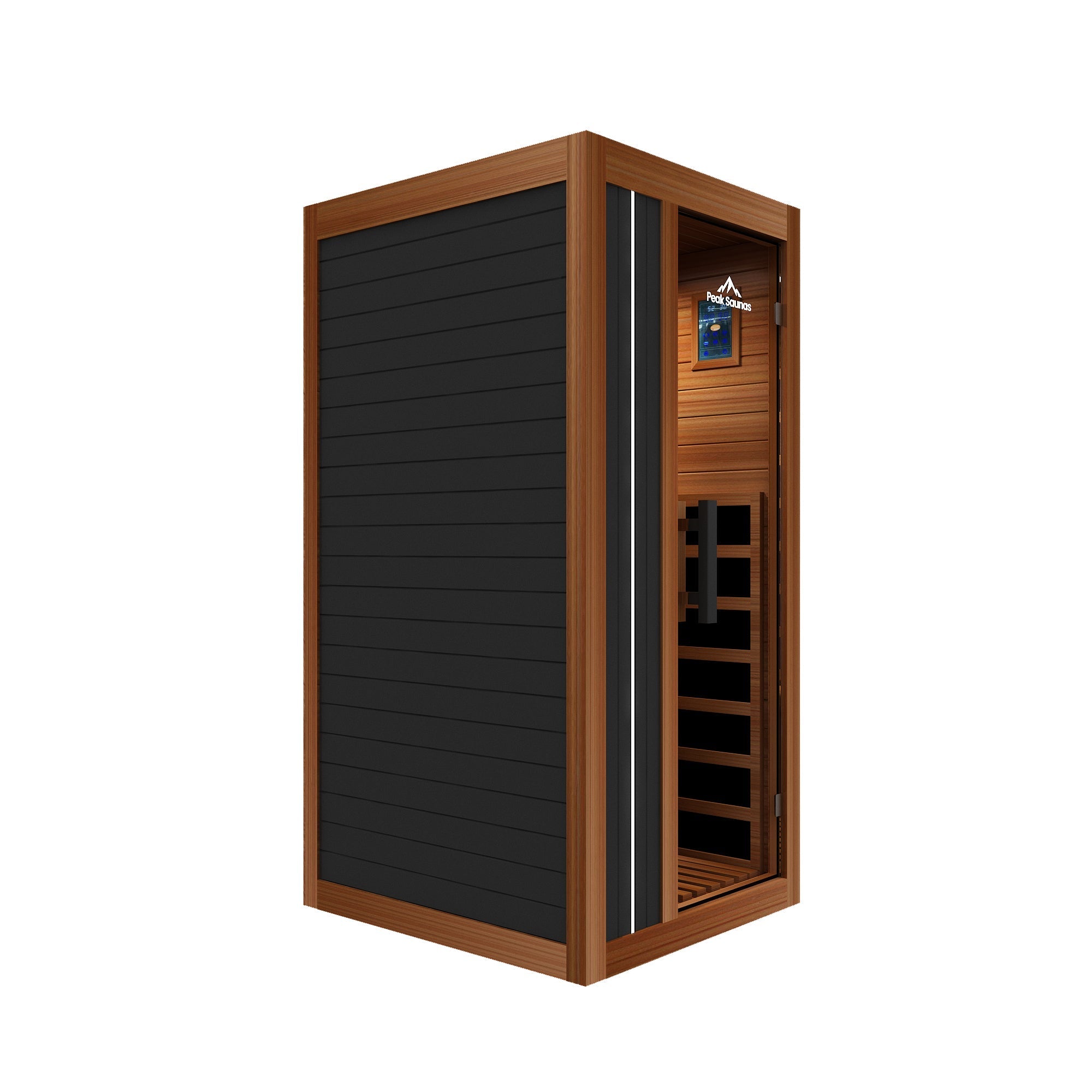Peak Saunas Aspen 1-Person Indoor FAR Infrared Sauna with Smart WiFi App Control
