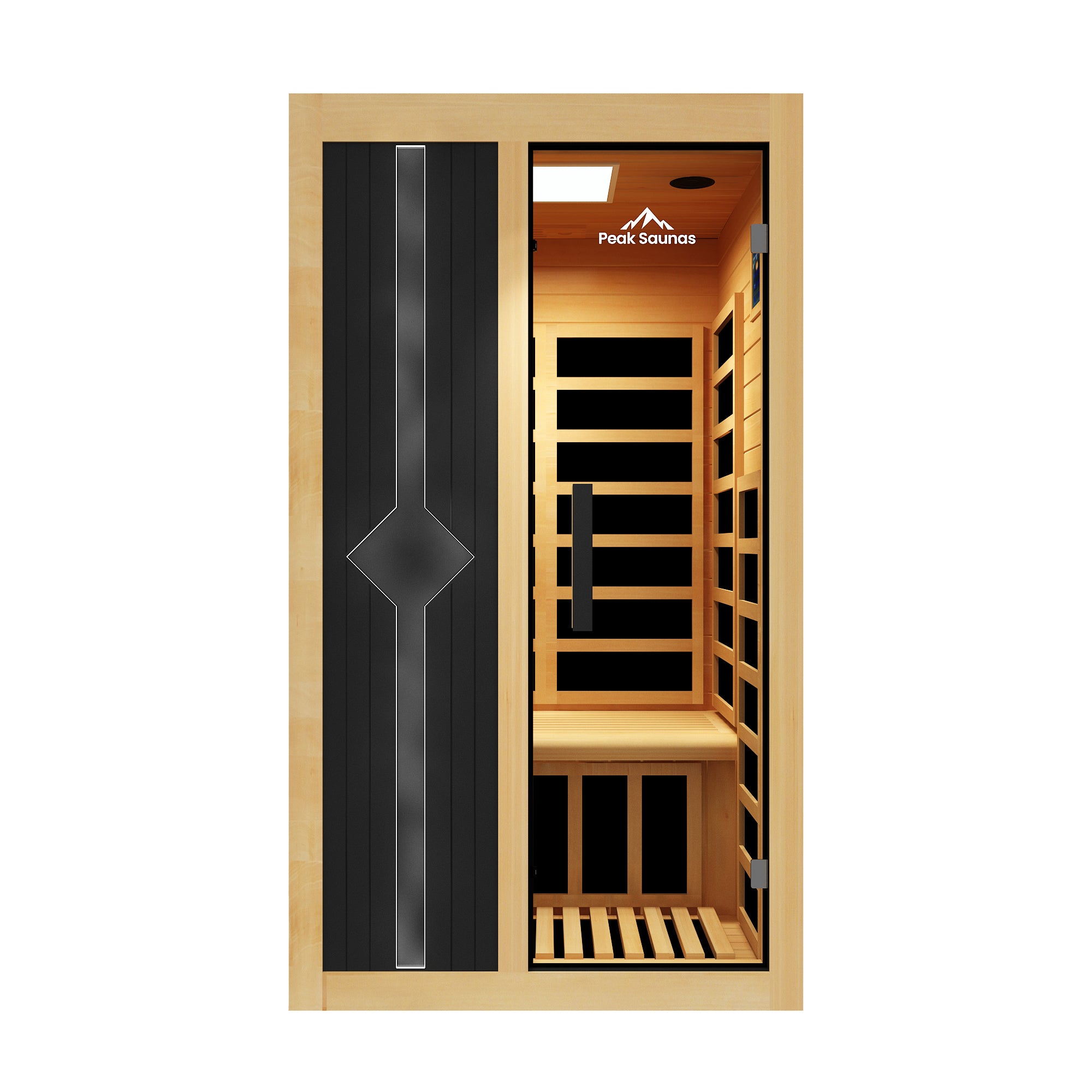 Peak Saunas Olympus 1-Person Indoor FAR Infrared Sauna with Smart WiFi App Control