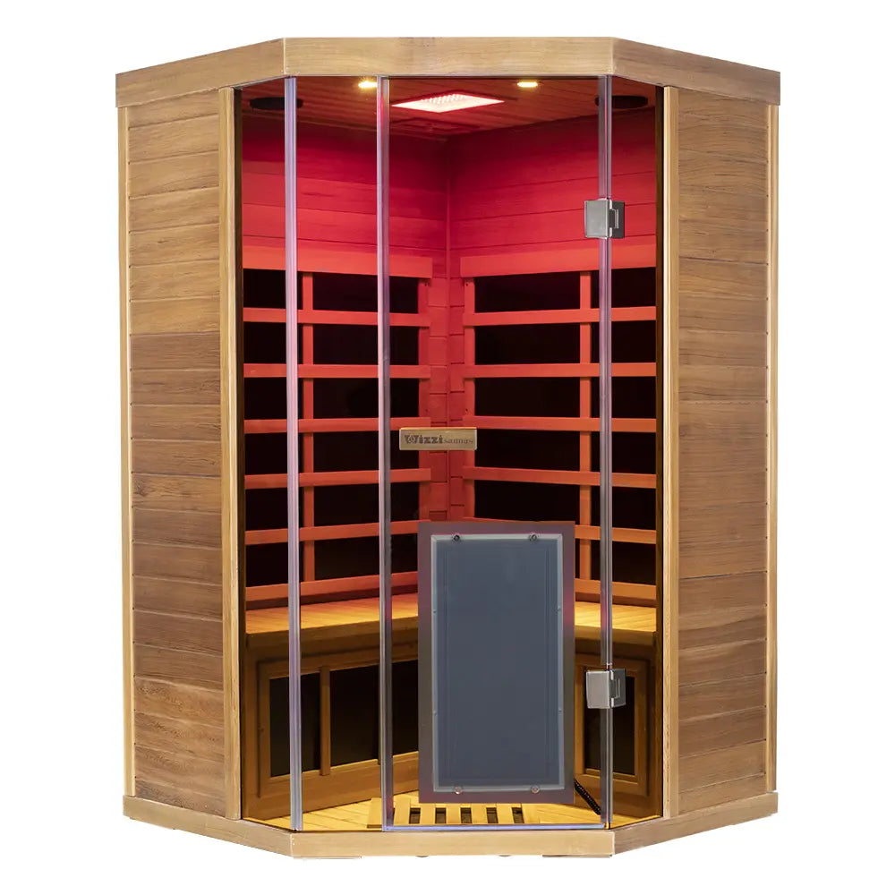 Wizzisaunas S07 2–3 Person Full Spectrum Near Zero EMF Indoor Infrared Sauna + Medical-Grade Red Light Therapy - image 19