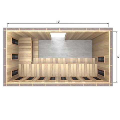 Finnmark Spectrum+™ 120V/240V Infrared Sauna Heater Panel Kit w/ Digital Controller and Wifi