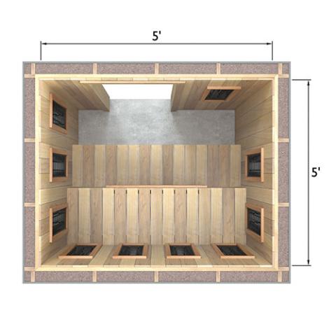 Finnmark Spectrum+™ 120V/240V Infrared Sauna Heater Panel Kit w/ Digital Controller and Wifi