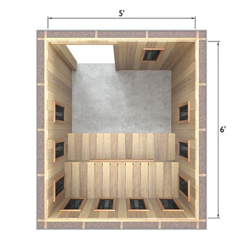 Finnmark Spectrum+™ 120V/240V Infrared Sauna Heater Panel Kit w/ Digital Controller and Wifi