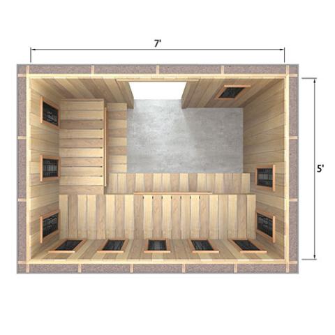 Finnmark Spectrum+™ 120V/240V Infrared Sauna Heater Panel Kit w/ Digital Controller and Wifi