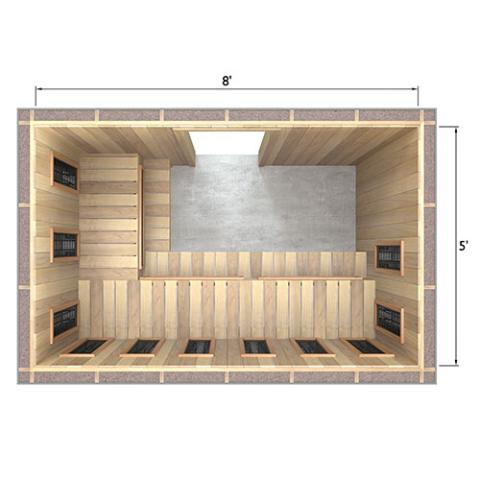 Finnmark Spectrum+™ 120V/240V Infrared Sauna Heater Panel Kit w/ Digital Controller and Wifi